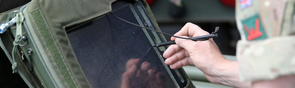 General Dynamics Vehicle Tablet Screen